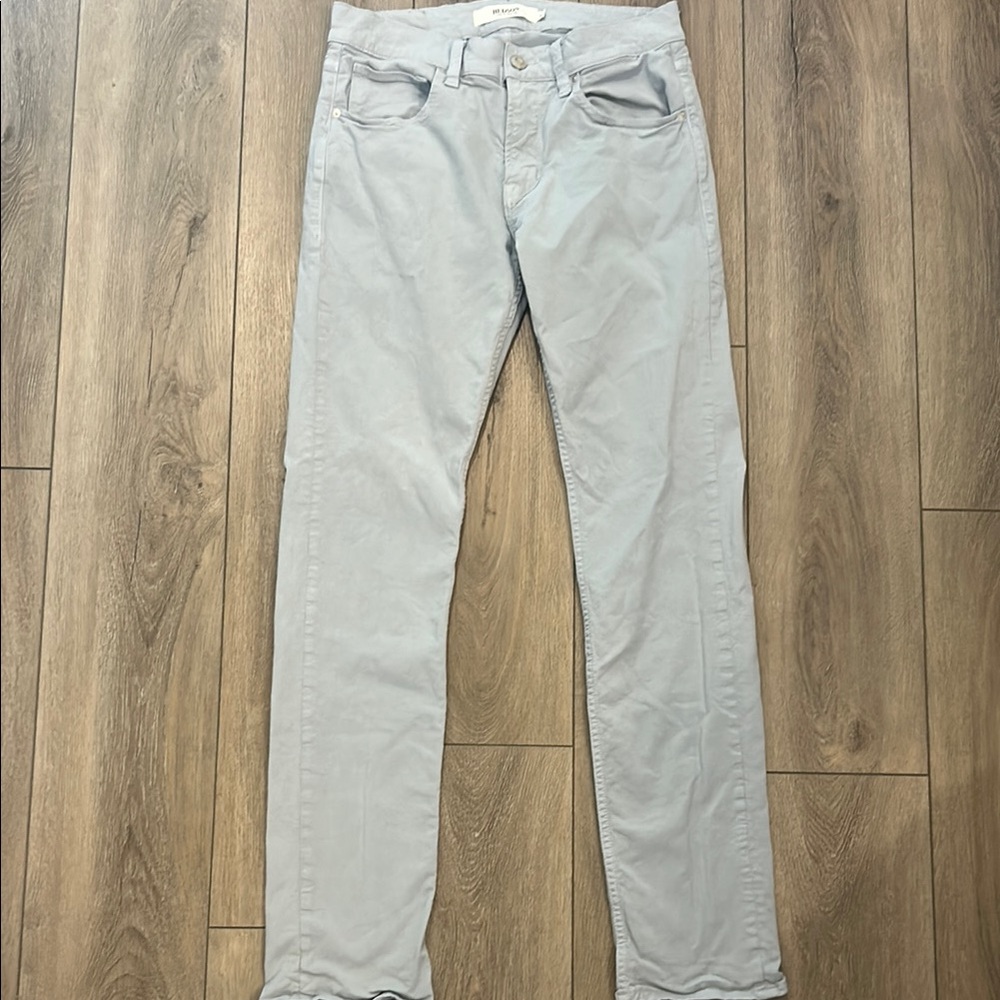 Hudson Men's Blake Slim Straight Light Dusty Blue Stretch Jeans - 31Wx32L EUC